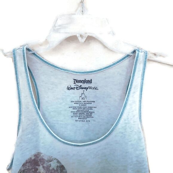 DISNEYLAND Red White & Blue Mickey Mouse Burnout Tank Top Size XS - Picture 3 of 4
